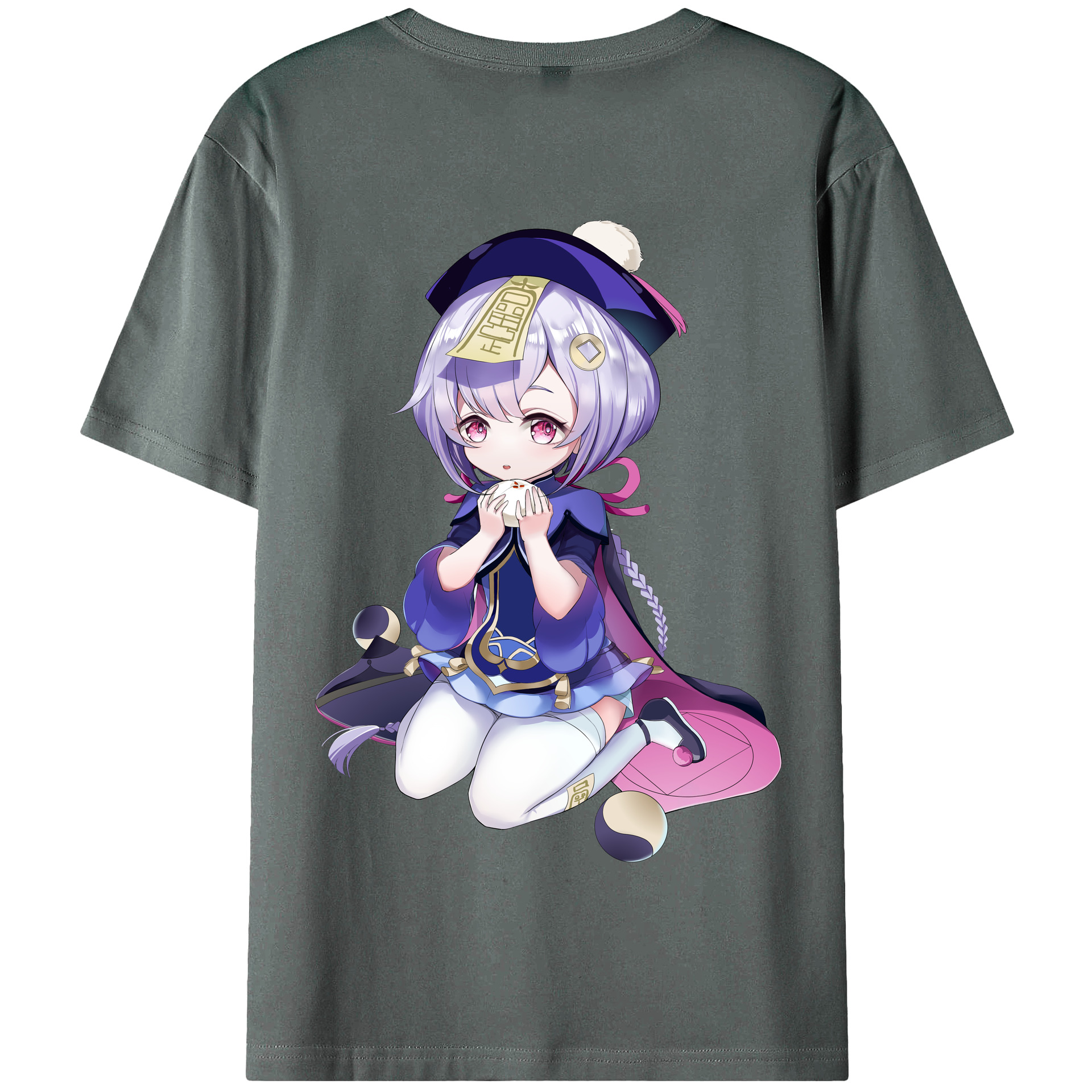 げんし神 七七 なな  genshin Nana 綿100％半袖Tシャツ（背面プリント）